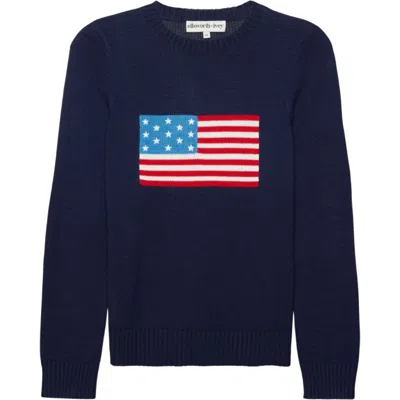 Ellsworth + Ivey Classic Crewneck Sweater In Blue