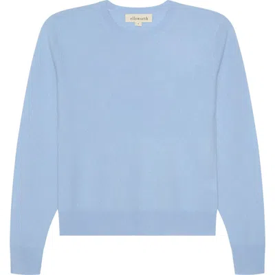 Ellsworth + Ivey Daphne Cashmere Sweater In Blue