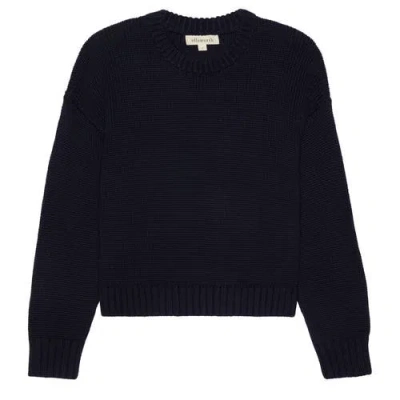 Ellsworth + Ivey Elena Crewneck Sweater In Black