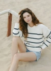 Ellsworth + Ivey Elena Crewneck Sweater In Multi