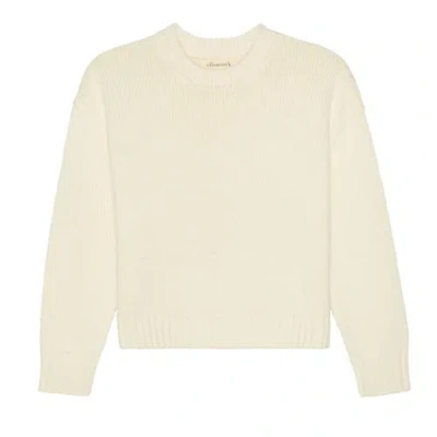 Ellsworth + Ivey Elena Crewneck Sweater In Neutral