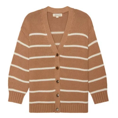 Ellsworth + Ivey Elizabeth Knit Cardigan In Brown