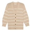 Ellsworth + Ivey Elizabeth Knit Cardigan In Brown
