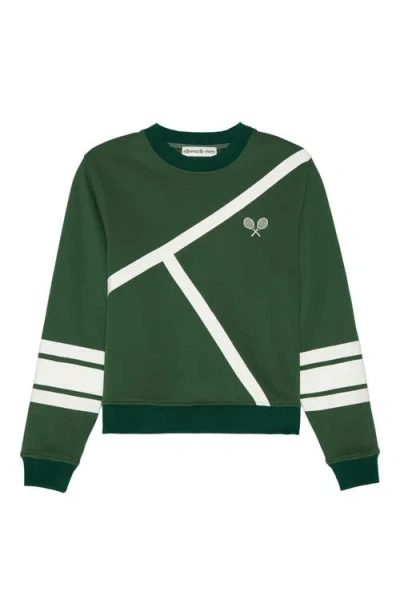 Ellsworth + Ivey Elle Sweatshirt In Green