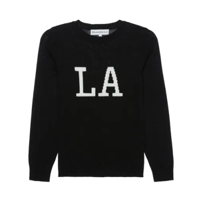 Ellsworth + Ivey Los Angeles Crewneck Sweater In Black