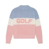 Ellsworth + Ivey Madison Quarter-zip Sweater In Multi