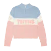 Ellsworth + Ivey Madison Quarter-zip Sweater In Pink