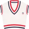Ellsworth + Ivey Mckenna Sweater Vest In Ivory In White