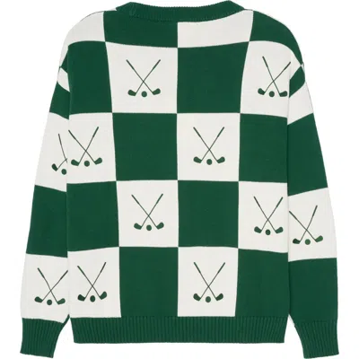 Ellsworth + Ivey Riley Crewneck Sweater In Green
