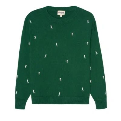 Ellsworth + Ivey Riley Crewneck Sweater In Green