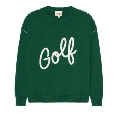 Ellsworth + Ivey Riley Crewneck Sweater In Green