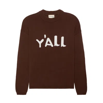 Ellsworth + Ivey Women's Brown Sadie Crewneck Jumper - Y'all