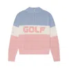 Ellsworth + Ivey Madison Quarter-zip Sweater Golf Colorblock In Multi