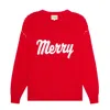 Ellsworth + Ivey Women's Red Riley Crewneck Sweater - Merry In Red