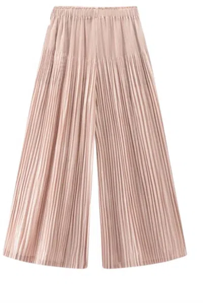 Ellyndale Women's Pleating Wide Leg Pants In Pink