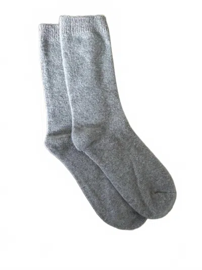 Elmntl The Everyday Cashmere Socks In Taupe In Gray