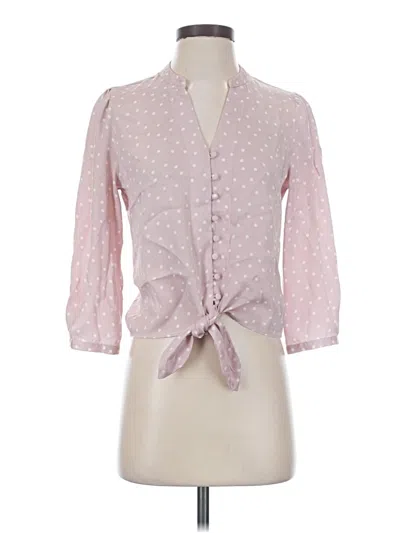 Pre-owned Elodie 3/4 Sleeve Blouse In Pink