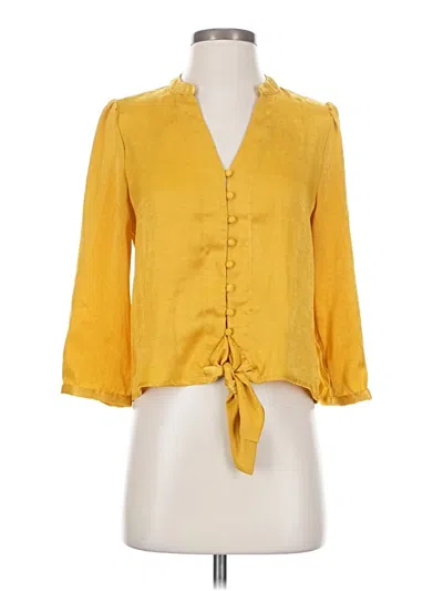Pre-owned Elodie 3/4 Sleeve Blouse In Yellow
