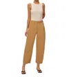Elodie Aimee High Rise Pant In Khaki In Neutral