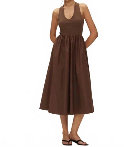 Elodie Audrey Dress In Brown