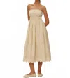 Elodie Bea Midi Dress In Beige In Neutral