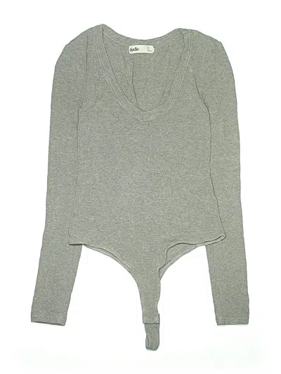 Pre-owned Elodie Bodysuit In Gray