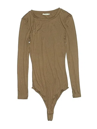 Pre-owned Elodie Bodysuit In Tan