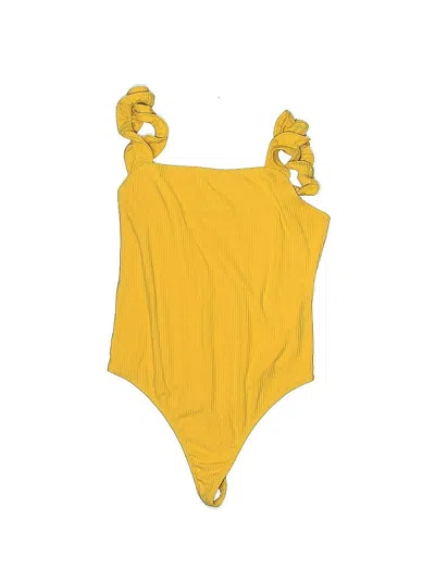 Pre-owned Elodie Bodysuit In Yellow