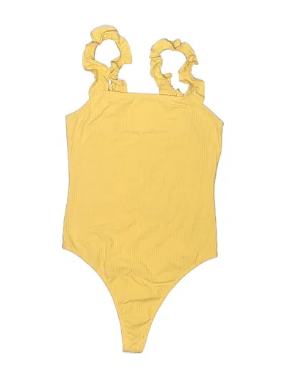 Pre-owned Elodie Bodysuit In Yellow