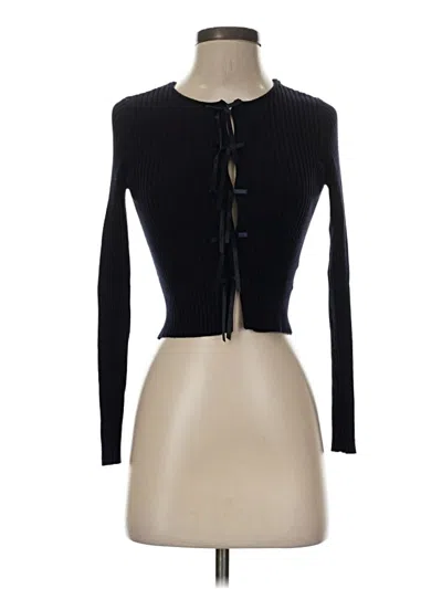 Pre-owned Elodie Cardigan Sweater In Black