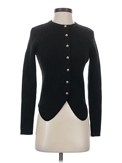Pre-owned Elodie Cardigan Sweater In Black