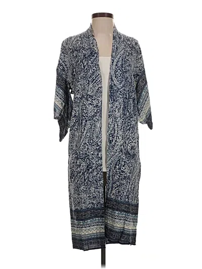 Pre-owned Elodie Cardigan Sweater In Blue