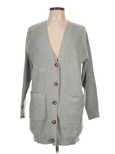 Pre-owned Elodie Cardigan Sweater In Gray