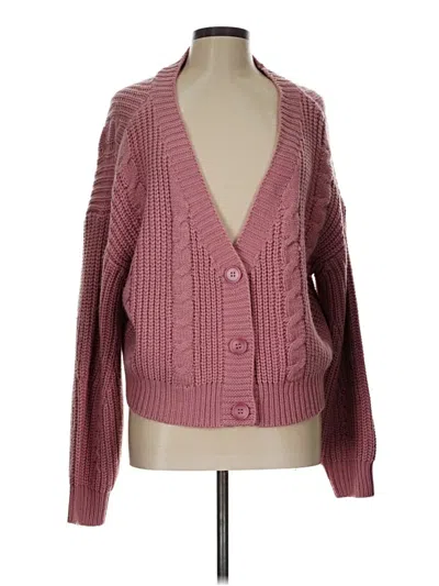 Pre-owned Elodie Cardigan Sweater In Pink