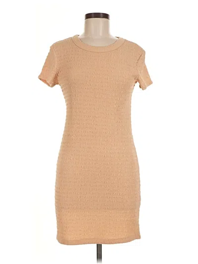 Pre-owned Elodie Casual Dress In Tan