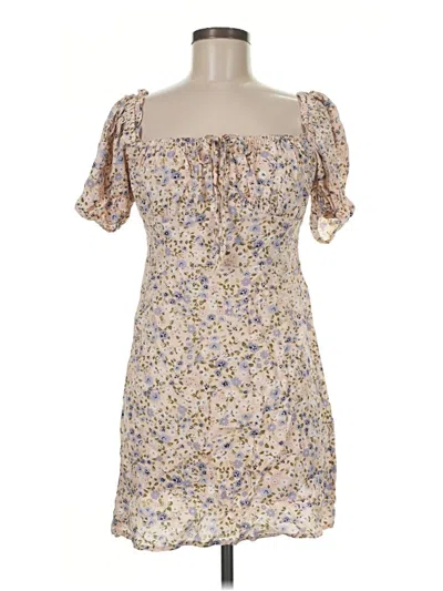 Pre-owned Elodie Casual Dress In Tan