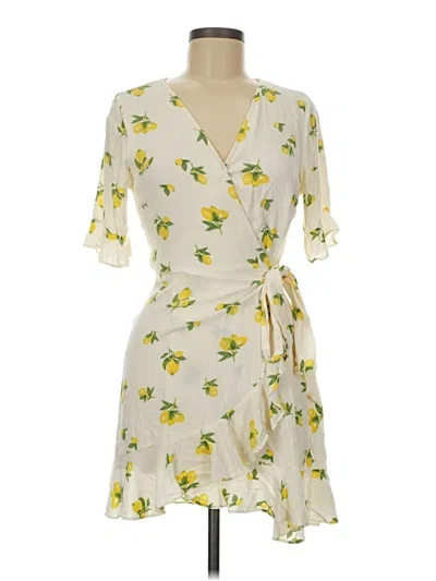 Pre-owned Elodie Casual Dress In Yellow