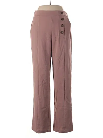 Pre-owned Elodie Casual Pants In Brown