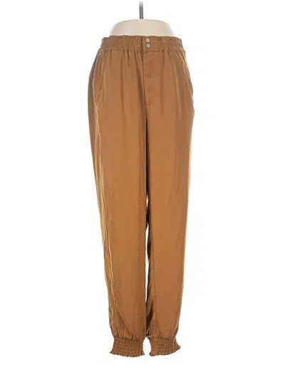 Pre-owned Elodie Casual Pants In Brown