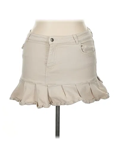 Pre-owned Elodie Casual Skirt In Brown