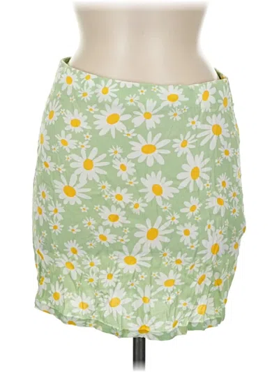 Pre-owned Elodie Casual Skirt In Green