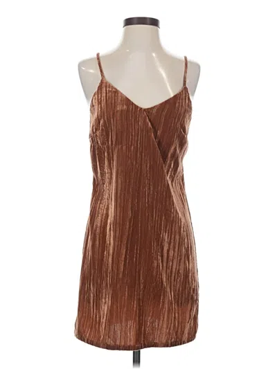 Pre-owned Elodie Cocktail Dress In Brown
