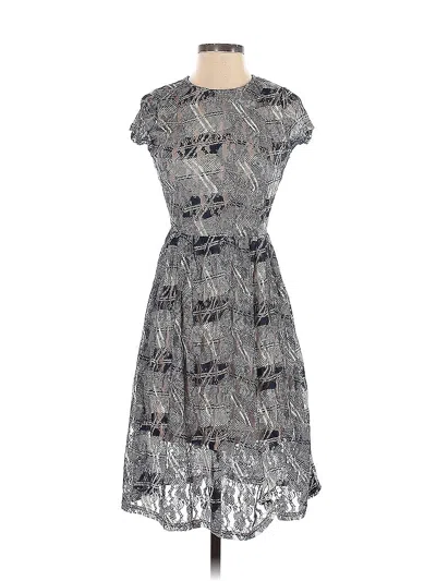 Pre-owned Elodie Cocktail Dress In Gray
