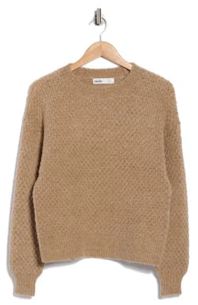 Elodie Crewneck Sweater In Brown