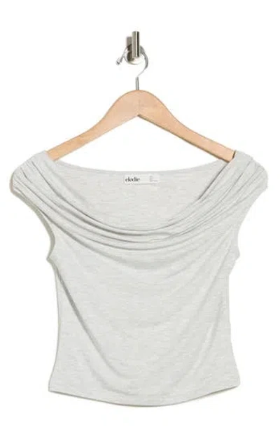 Elodie Draped Off The Shoulder Top In White