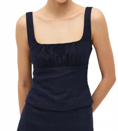 Elodie Dwyn Top In Navy In Blue