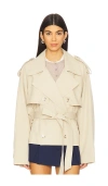 ELEANOR CROPPED TRENCH COAT