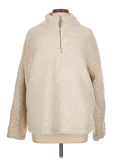 Pre-owned Elodie Fleece Jacket In Ivory