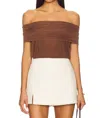 Elodie Fred Top In Cocoa In Brown
