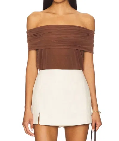 Elodie Fred Top In Cocoa In Brown